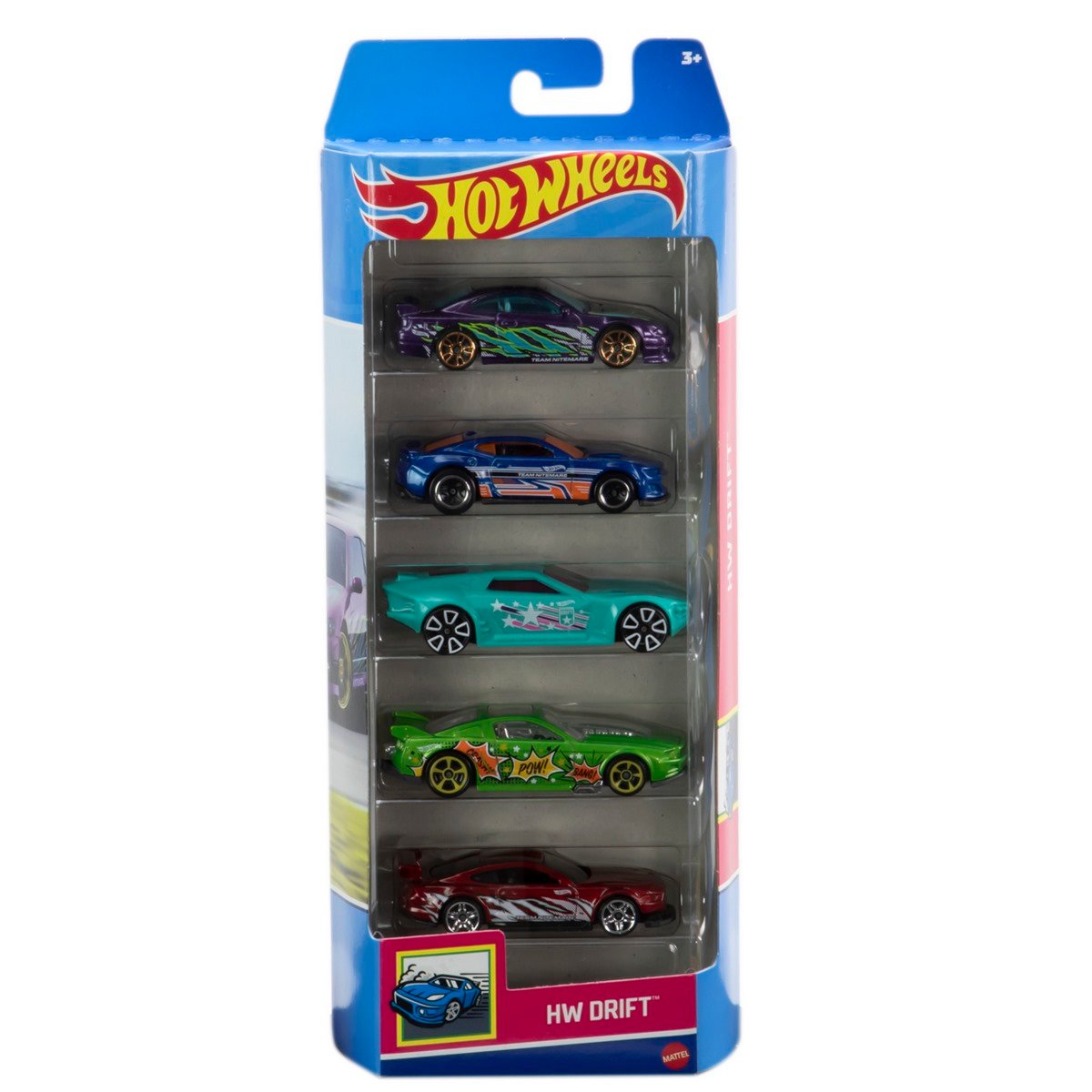 Pack 5 Autos Basicos Hotwheels - Hw Drift
